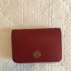 Red Tory Burch card colder